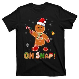 Oh Snap Gingerbread Funny Christmas Xmas T-Shirt