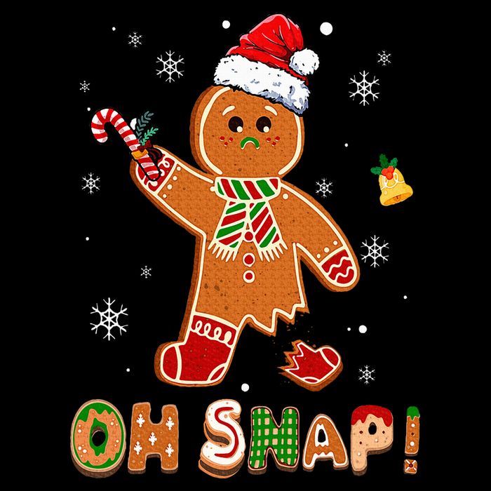Oh Snap Gingerbread Funny Christmas Xmas 16 in Basic Backpack