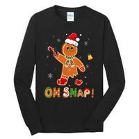 Oh Snap Gingerbread Funny Christmas Xmas Tall Long Sleeve T-Shirt