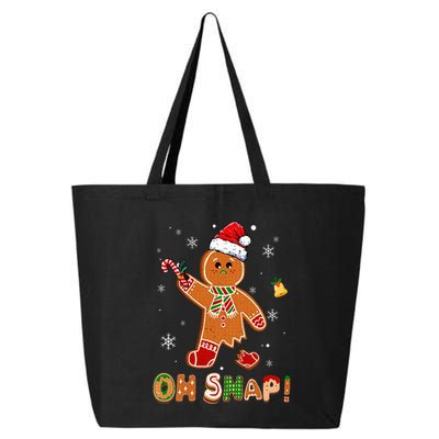 Oh Snap Gingerbread Funny Christmas Xmas 25L Jumbo Tote
