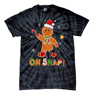 Oh Snap Gingerbread Funny Christmas Xmas Tie-Dye T-Shirt