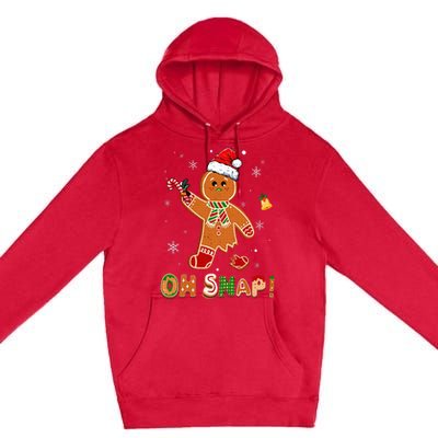 Oh Snap Gingerbread Funny Christmas Xmas Premium Pullover Hoodie