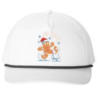 Oh Snap Gingerbreadman Christmas Soccer Snapback Five-Panel Rope Hat