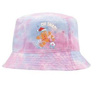 Oh Snap Gingerbreadman Christmas Soccer Tie-Dyed Bucket Hat