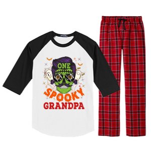 One Spooky Grandpa Halloween Horror Man Sunglasses Family Raglan Sleeve Pajama Set