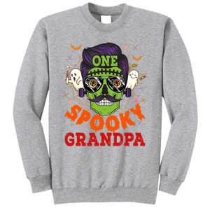 One Spooky Grandpa Halloween Horror Man Sunglasses Family Tall Sweatshirt