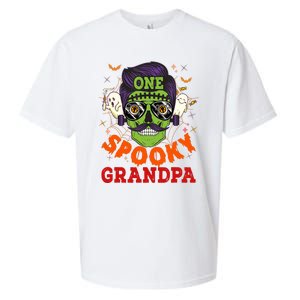 One Spooky Grandpa Halloween Horror Man Sunglasses Family Sueded Cloud Jersey T-Shirt