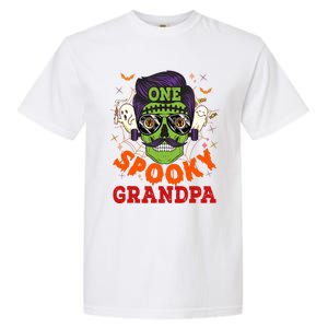 One Spooky Grandpa Halloween Horror Man Sunglasses Family Garment-Dyed Heavyweight T-Shirt