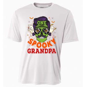 One Spooky Grandpa Halloween Horror Man Sunglasses Family Cooling Performance Crew T-Shirt