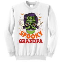 One Spooky Grandpa Halloween Horror Man Sunglasses Family Sweatshirt