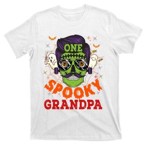 One Spooky Grandpa Halloween Horror Man Sunglasses Family T-Shirt