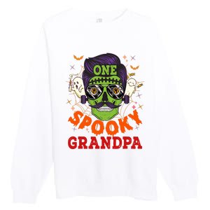 One Spooky Grandpa Halloween Horror Man Sunglasses Family Premium Crewneck Sweatshirt