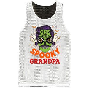 One Spooky Grandpa Halloween Horror Man Sunglasses Family Mesh Reversible Basketball Jersey Tank