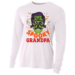 One Spooky Grandpa Halloween Horror Man Sunglasses Family Cooling Performance Long Sleeve Crew