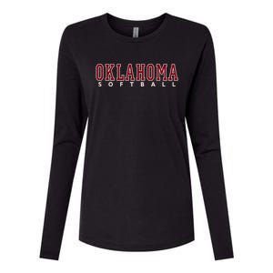 Oklahoma Softball Gift Womens Cotton Relaxed Long Sleeve T-Shirt