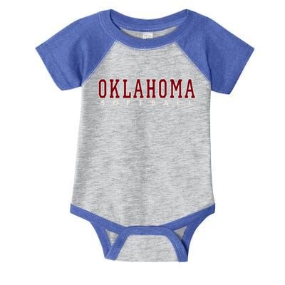 Oklahoma Softball Gift Infant Baby Jersey Bodysuit