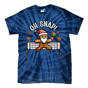 Oh Snap Gingerbreadman Christmas Volleyball Tie-Dye T-Shirt