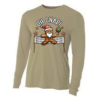 Oh Snap Gingerbreadman Christmas Volleyball Cooling Performance Long Sleeve Crew