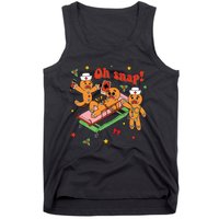 Oh Snap Gingerbread Nurse Funny Nursing Christmas Holiday Tank Top