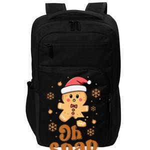 Oh Snap Gingerbread Man Cute Christmas Cookie Baking Team Impact Tech Backpack