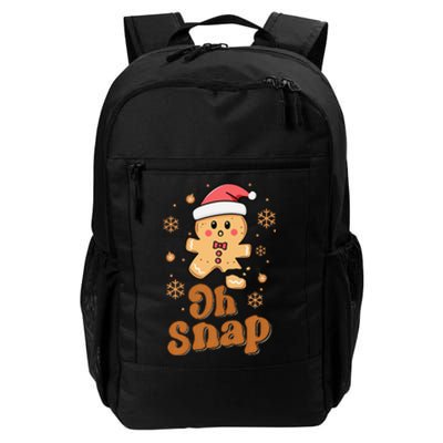 Oh Snap Gingerbread Man Cute Christmas Cookie Baking Team Daily Commute Backpack