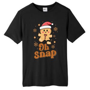 Oh Snap Gingerbread Man Cute Christmas Cookie Baking Team Tall Fusion ChromaSoft Performance T-Shirt