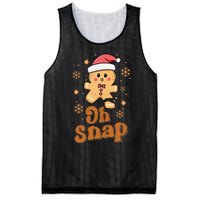 Oh Snap Gingerbread Man Cute Christmas Cookie Baking Team Mesh Reversible Basketball Jersey Tank