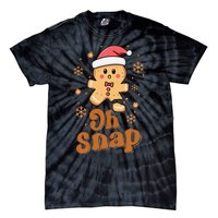 Oh Snap Gingerbread Man Cute Christmas Cookie Baking Team Tie-Dye T-Shirt