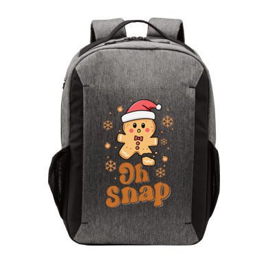 Oh Snap Gingerbread Man Cute Christmas Cookie Baking Team Vector Backpack