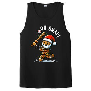 Oh Snap Gingerbreadman Christmas Baseball PosiCharge Competitor Tank