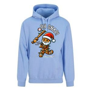 Oh Snap Gingerbreadman Christmas Baseball Unisex Surf Hoodie