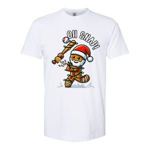 Oh Snap Gingerbreadman Christmas Baseball Softstyle CVC T-Shirt