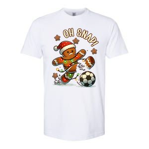 Oh Snap Gingerbreadman Christmas Soccer Softstyle CVC T-Shirt