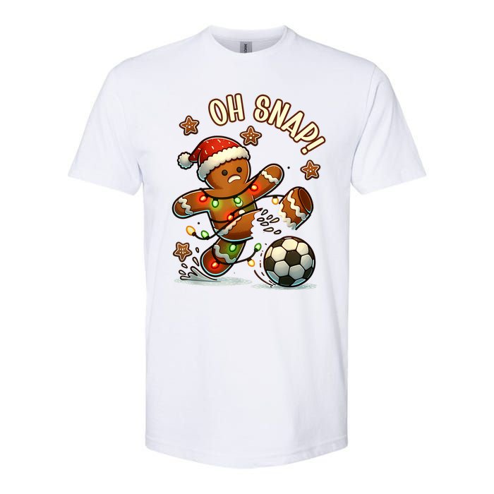 Oh Snap Gingerbreadman Christmas Soccer Softstyle CVC T-Shirt