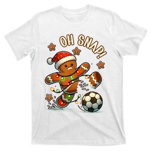 Oh Snap Gingerbreadman Christmas Soccer T-Shirt