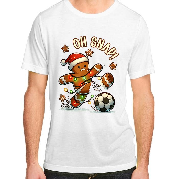 Oh Snap Gingerbreadman Christmas Soccer Adult ChromaSoft Performance T-Shirt