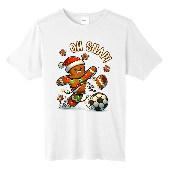 Oh Snap Gingerbreadman Christmas Soccer Tall Fusion ChromaSoft Performance T-Shirt