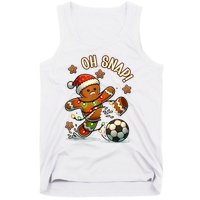 Oh Snap Gingerbreadman Christmas Soccer Tank Top