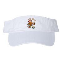 Oh Snap Gingerbreadman Christmas Soccer Valucap Bio-Washed Visor