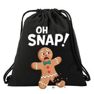 Oh Snap Gingerbread Man Adult Women Costume Drawstring Bag