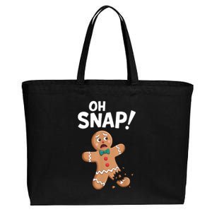 Oh Snap Gingerbread Man Adult Women Costume Cotton Canvas Jumbo Tote