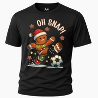 Oh Snap Gingerbreadman Christmas Soccer Cooling Performance Crew T-Shirt