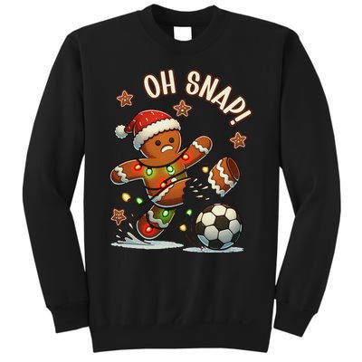 Oh Snap Gingerbreadman Christmas Soccer Sweatshirt