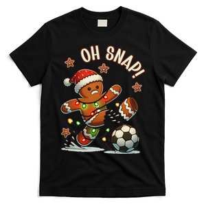 Oh Snap Gingerbreadman Christmas Soccer T-Shirt