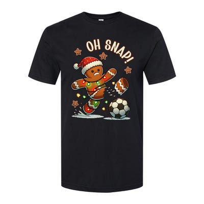 Oh Snap Gingerbreadman Christmas Soccer Softstyle CVC T-Shirt