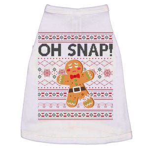 Oh Snap Gingerbread Ugly Christmas Funny Doggie Tank