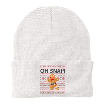 Oh Snap Gingerbread Ugly Christmas Funny Beanie