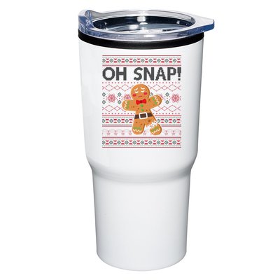 Oh Snap Gingerbread Ugly Christmas Funny Tumbler