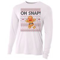 Oh Snap Gingerbread Ugly Christmas Funny Cooling Performance Long Sleeve Crew