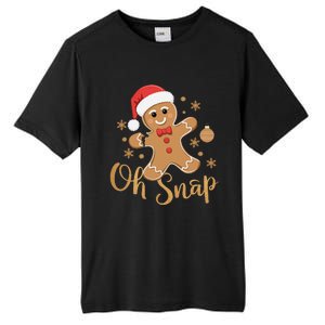 Oh Snap Gingerbread Man Cute Christmas Cookie Baking Team Tall Fusion ChromaSoft Performance T-Shirt